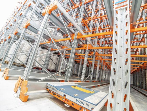 Regały wysokiego składowania typu shuttle