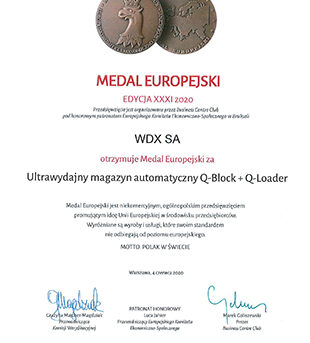 Medal Europejski BCC 2020