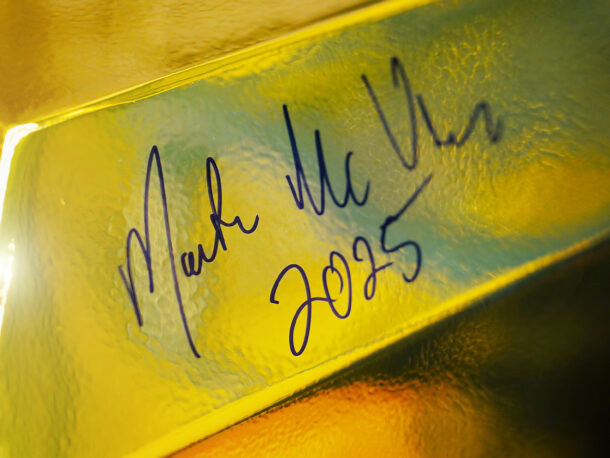 autograf właściciela firmy Combilift