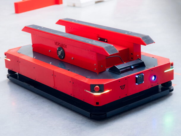 Moduł podnośnika na robocie AMR